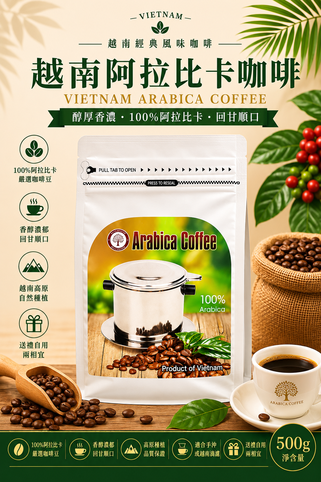 Arabica咖啡豆